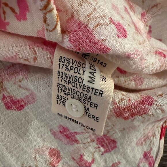 FRNCH Paris short sleeve tie front button down - Picture 6 of 7